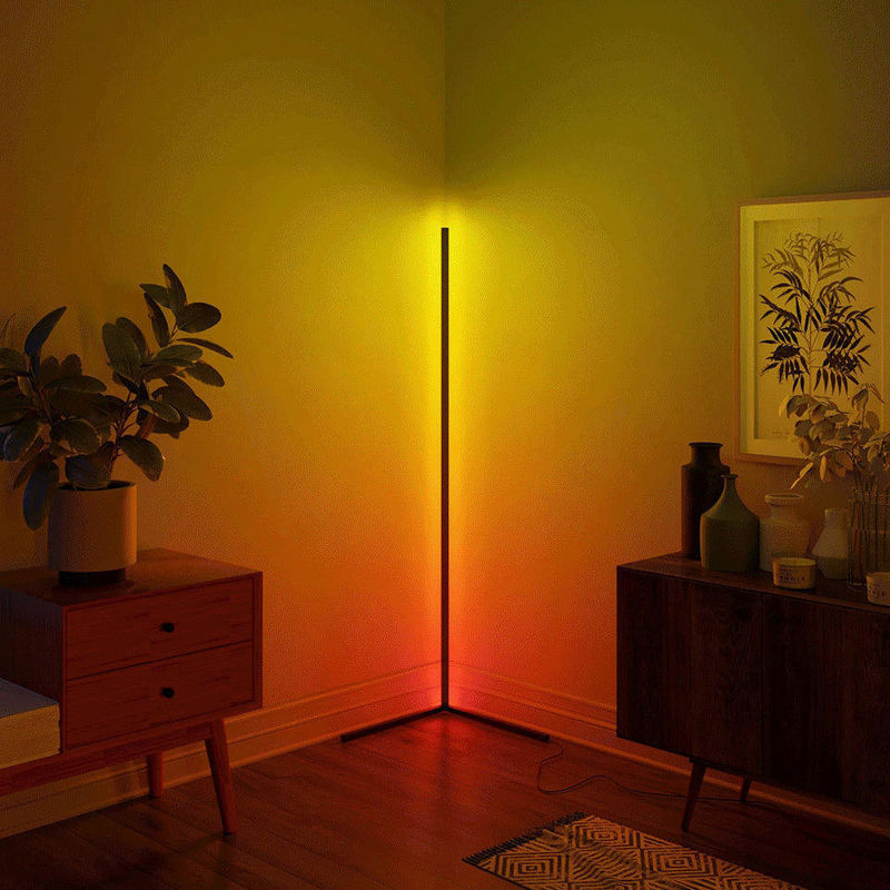RGB αλλαγή χρώματος LED φωτισμός γωνίας περιβάλλοντος για διακοσμητικό φωτισμό δαπέδου 35*35*1500mm