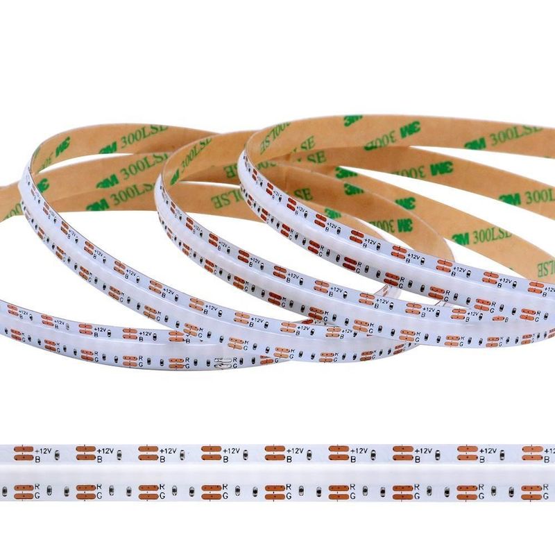 Εσωτερικό οικιακό φωτισμό 12V 24V 576 chips ανά μέτρο 8mm RGB LED COB Strip Light 5m 10m 50m
