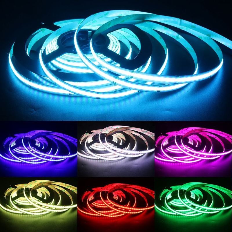 12V 24V 576leds / m 10W 14W Διακοσμητική RGB Cob Led Light Strip για διακόσμηση χώρου τοπίου