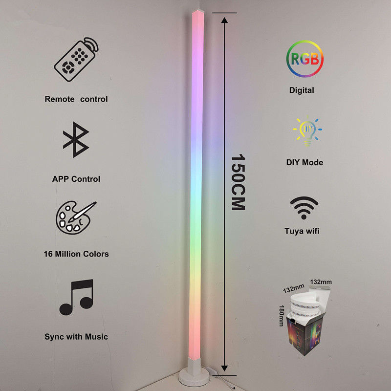 Ελέγχος εφαρμογών DIY 200lm RGB Χριστούγεννα αλλαγή χρώματος Φως δαπέδου περιβάλλοντος για διακόσμηση σπιτιού