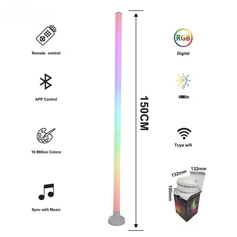 DIY Ατμόσφαιρα Smart Home Φως Rgb Led Γωνιακό Φως Υπογείου με IR τηλεχειριστήριο