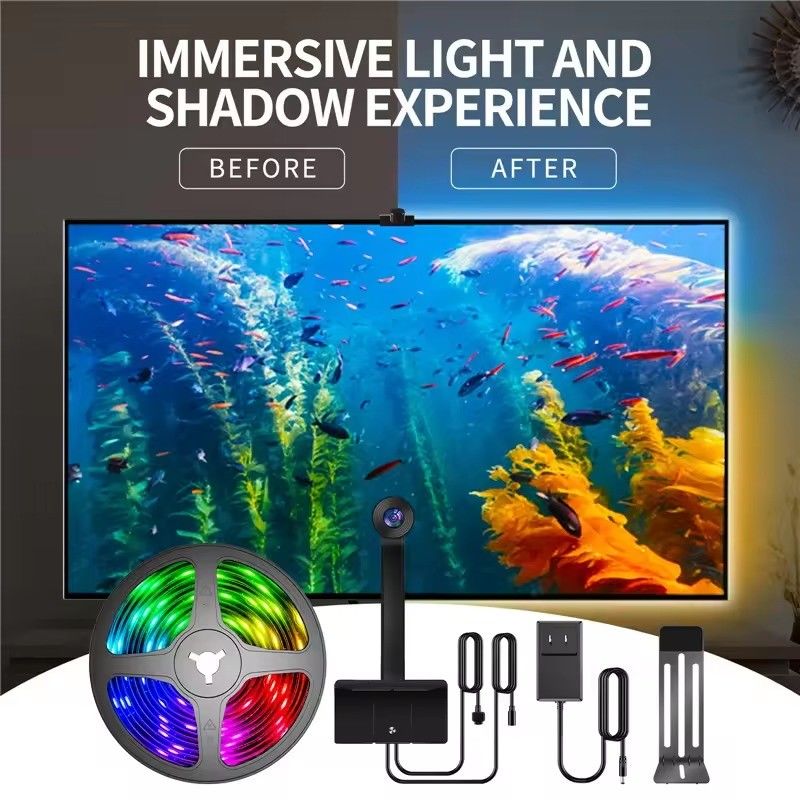 Τεχνολογία DC συνδεσιμότητας Wifi Immersion TV LED φώτα πίσω για 65-75 ίντσες Βοηθός