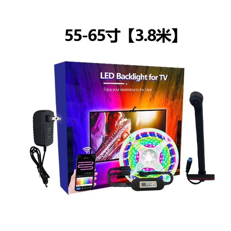 55-65 ίντσες Alexa Google Home Ambient Smart App Wifi Immersion TV LED φώτα πίσω 3.8m 12.5ft ROLL με κάμερα