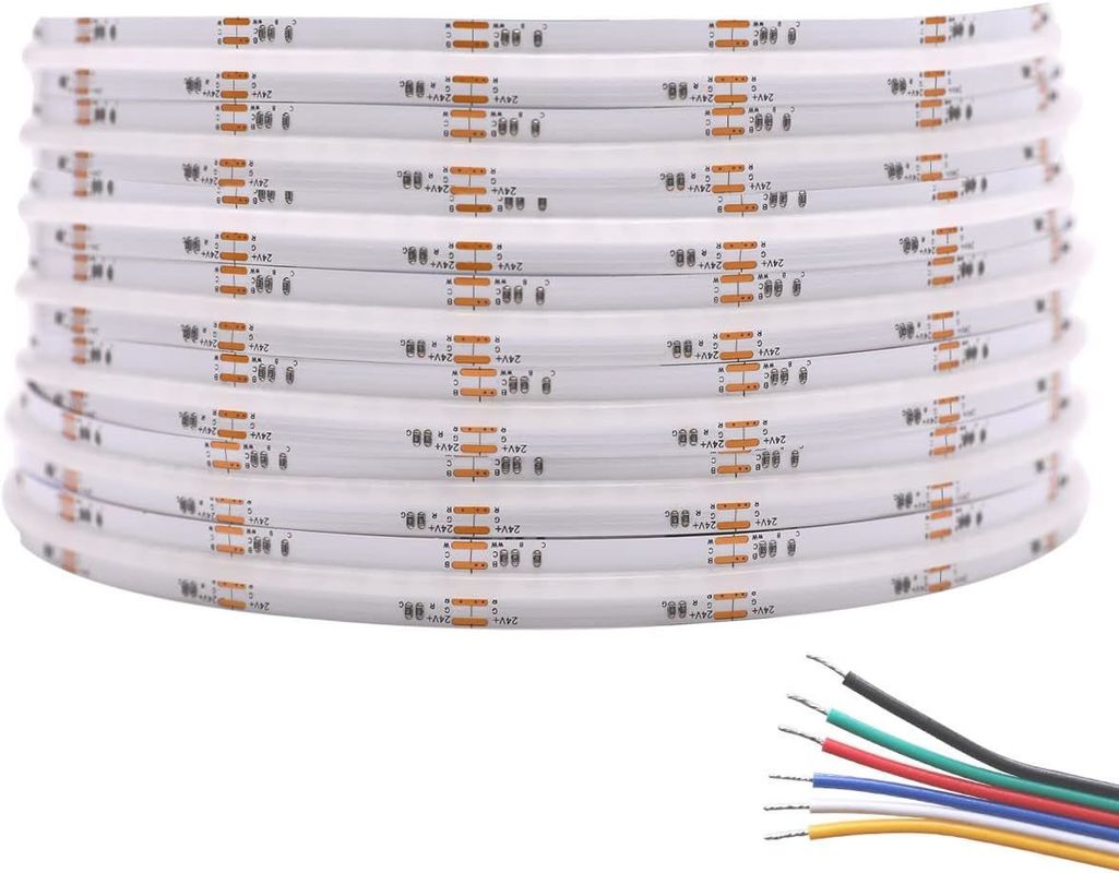 0.15kg 840 leds 12mm πλάτος RGBCCT DC24V COB led λωρίδα φωτισμού για διακοσμητικούς σκοπούς 3