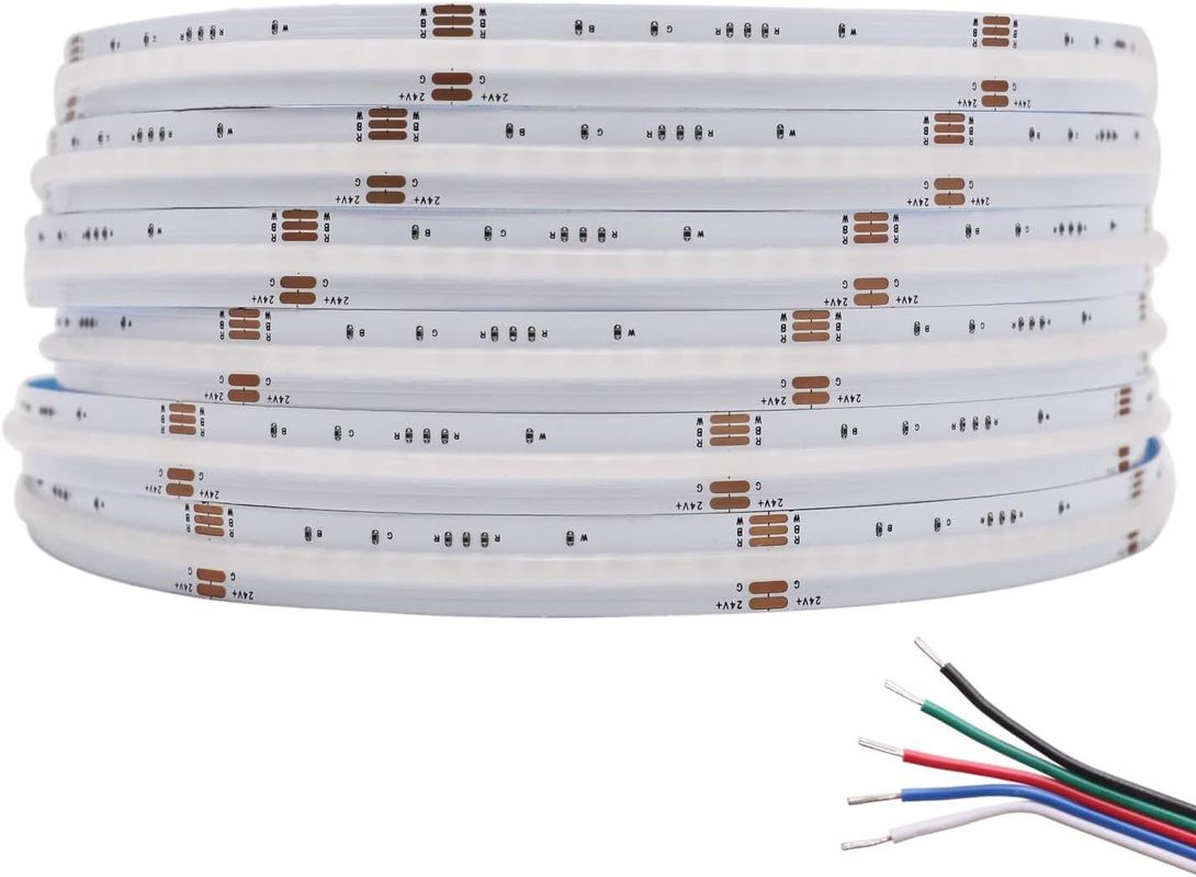 100lm/w Λαμπτήρα Λευκή απόδοση RGBW 784leds Smart COB Led Strip για διακόσμηση σπιτιού