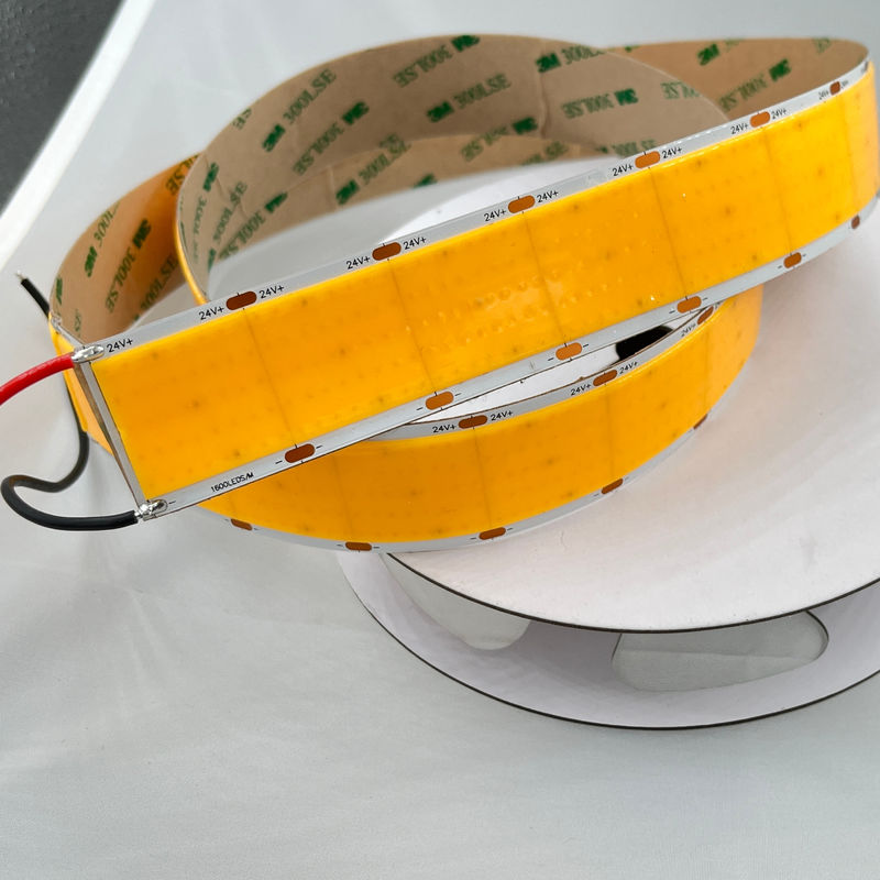 Ελαστικό λωρίδιο Cob Led High Density 1600leds Per Meter 3500K Ra 90 0,3kg 24v 30mm πλάτος