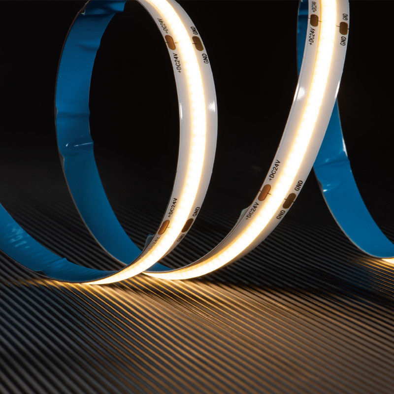 50000 ώρες εργασιακού χρόνου σχεδιασμός 24V COB LED ταινία με 480 τσιπ και χωρίς πτώση τάσης