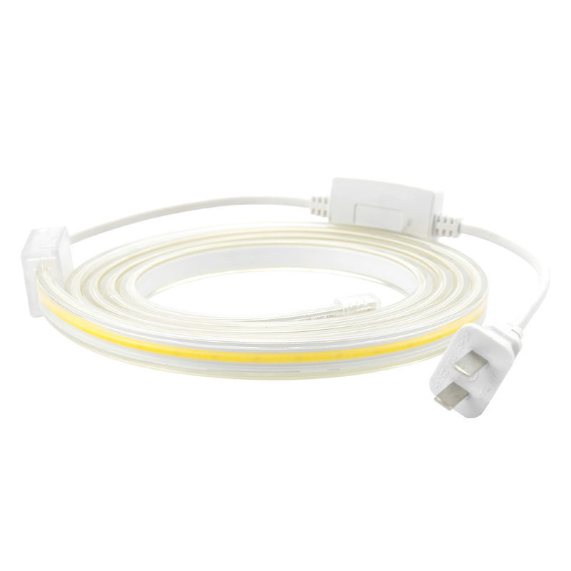 Υψηλής τάσης ευέλικτο COB LED Strip Light IP65 Αδιάβροχο 50M 100M ανά τροχιά με διάρκεια ζωής 30000 ωρών και 80 CRI