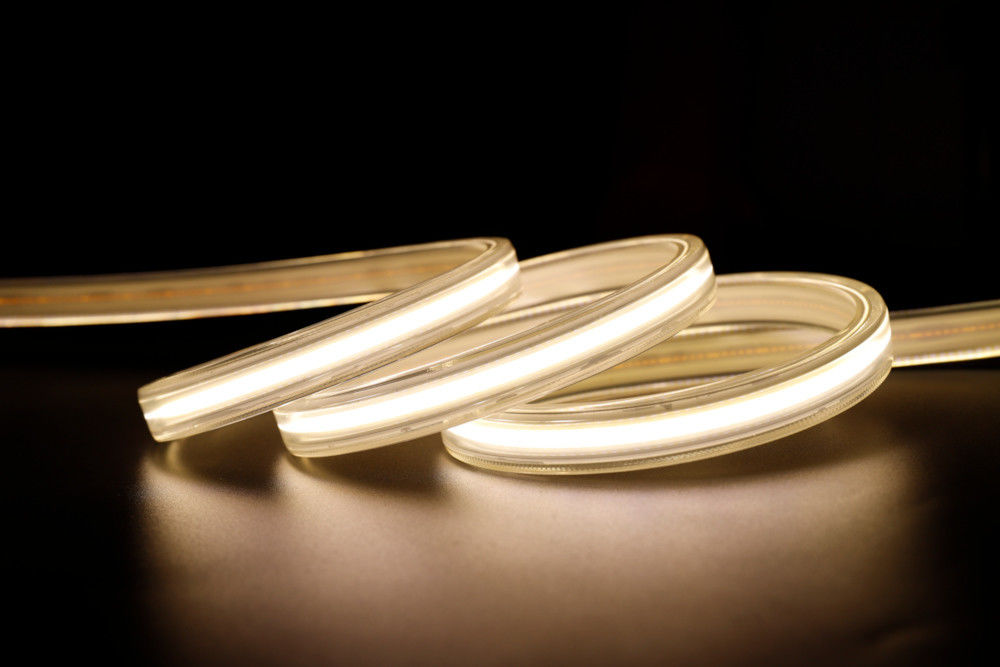 Υψηλής τάσης ευέλικτο COB LED Strip Light IP65 Αδιάβροχο 50M 100M ανά τροχιά με διάρκεια ζωής 30000 ωρών και 80 CRI