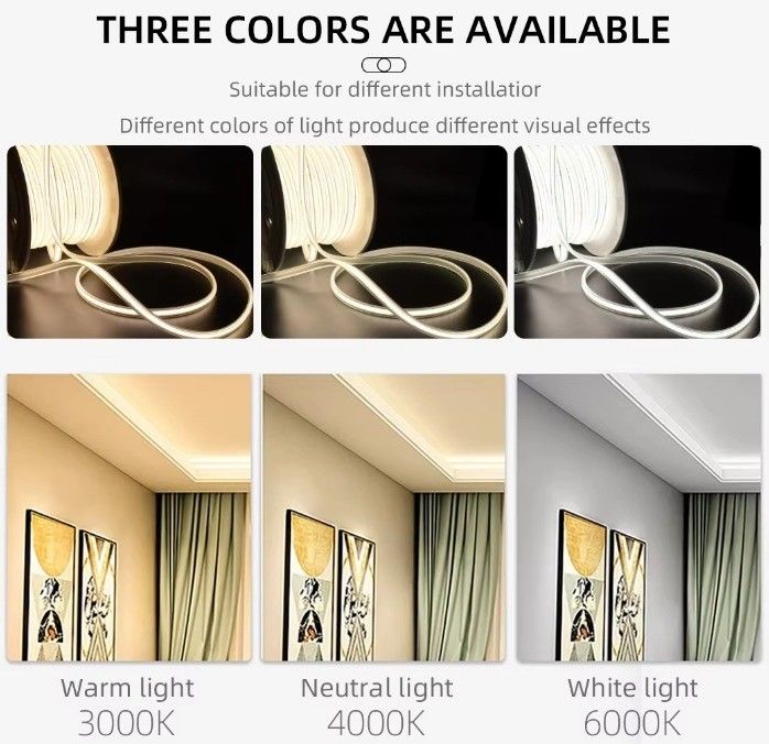 Υψηλής τάσης 80 CRI 288leds COB LED Strip Light για εσωτερικές και εξωτερικές εφαρμογές 110V 220V