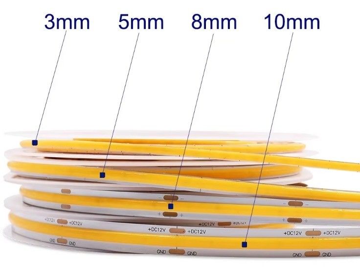 FPC LED RESISTOR Υδρόπιτο COB LED Strip με Ultra Narrow 3mm Width και υψηλής φωτεινότητας γραμμικό φως