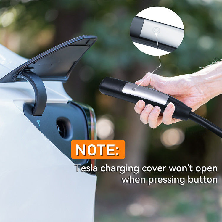 3.7 Kw EV φορτιστή 5m Τύπος 2 θηλυκό πλέγμα φόρτισης με LCD δείκτη φωτός